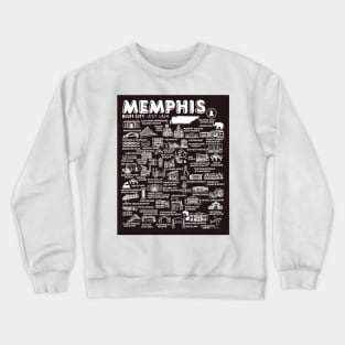 Memphis Map Crewneck Sweatshirt